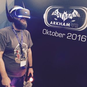Batman VR wird mit dem Playstation VR Headset gespielt
